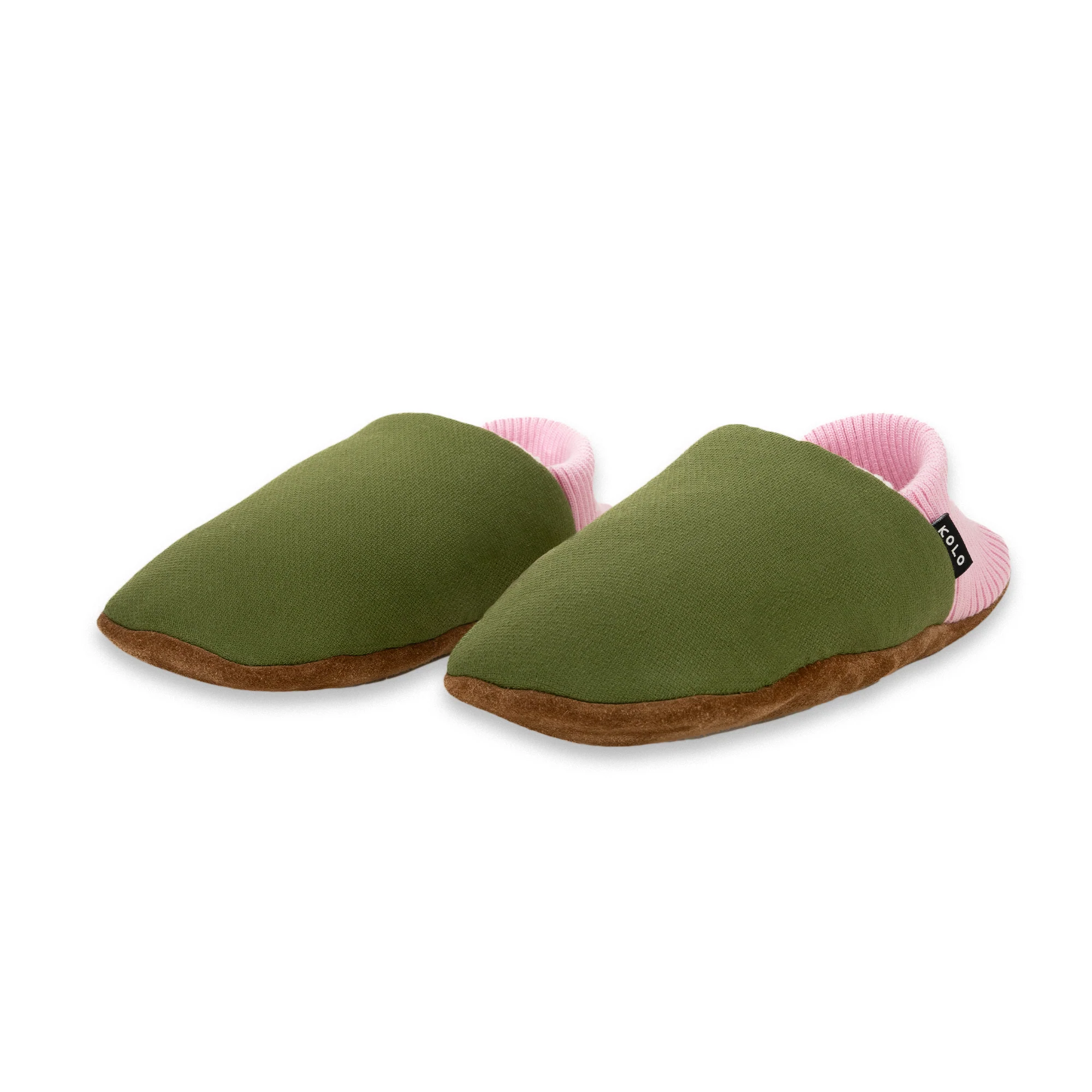 Arles Woven Cotton House Shoes - Sherpa Lined - Image 2