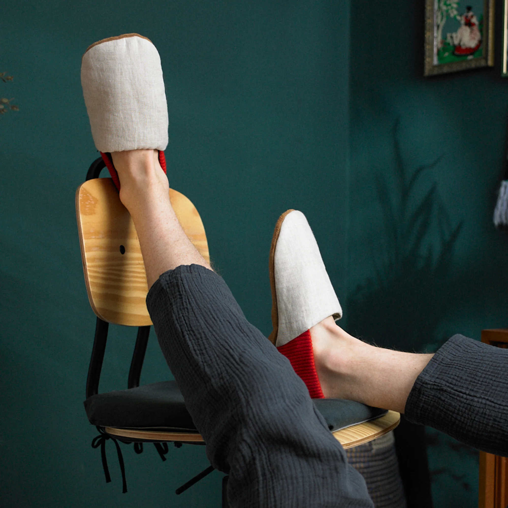 Damson Linen House Shoes - Image 12