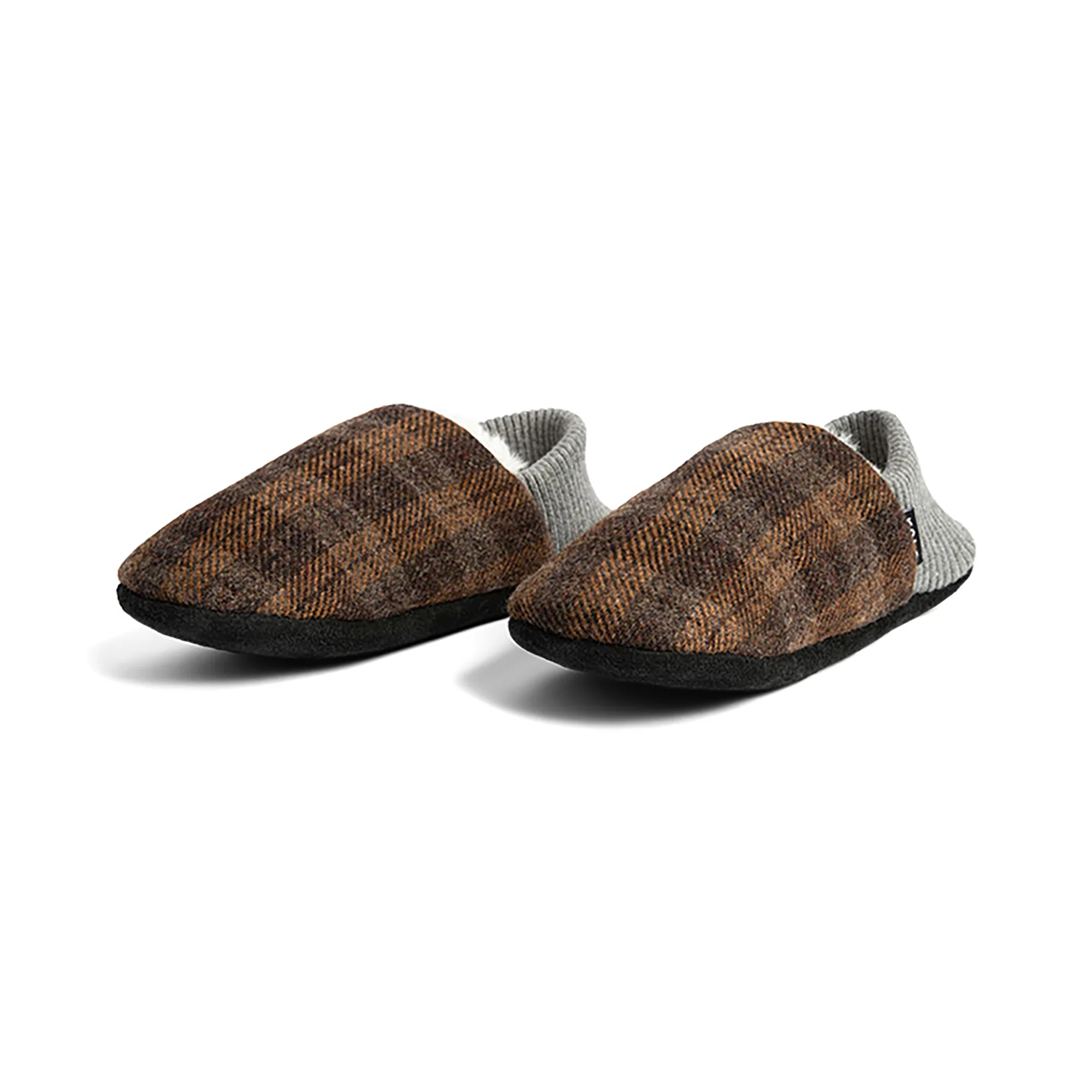 Lanton Tweed House Shoes - Fur-Lined - Image 12